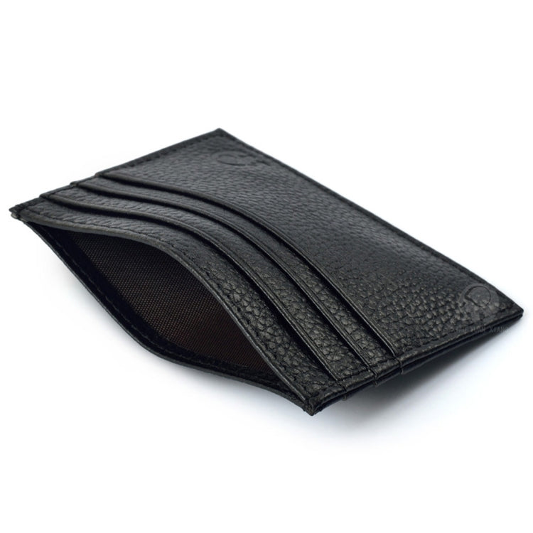 3 PCS XIAO YUAN XIANG Cowhide Leather Slim Thin Pocket Wallet Coin Purse Card Holder, Size: 10.3cm x 7.6cm, Random Color Delivery