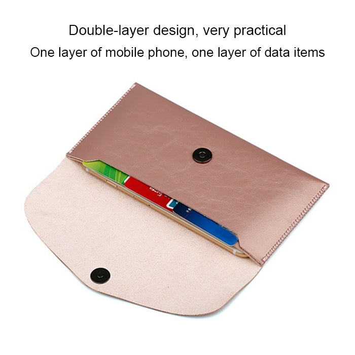5.5 inch Mobile Phone Magnetic Buckle Case Crazy Horse Pattern Microfiber Leather Case, with Wallet & Card Slot