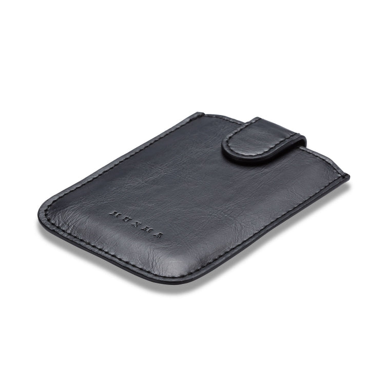 MUXMA RFID Blocking Leather Pocket Card 5 Card Pack Mobile Shell 3M Plastic Credit Card Set
