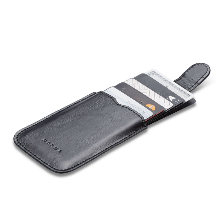 MUXMA RFID Blocking Leather Pocket Card 5 Card Pack Mobile Shell 3M Plastic Credit Card Set