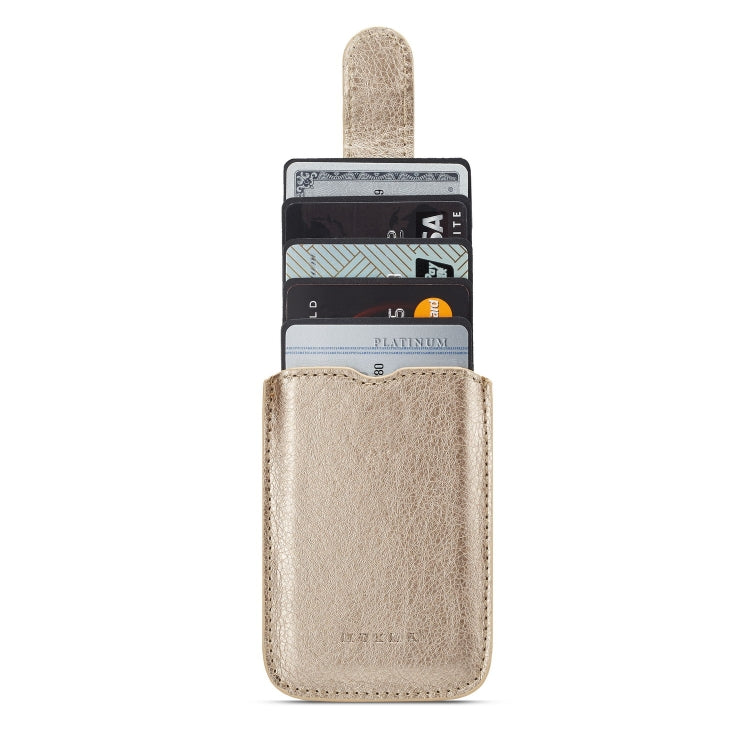 MUXMA RFID Blocking Leather Pocket Card 5 Card Pack Mobile Shell 3M Plastic Credit Card Set