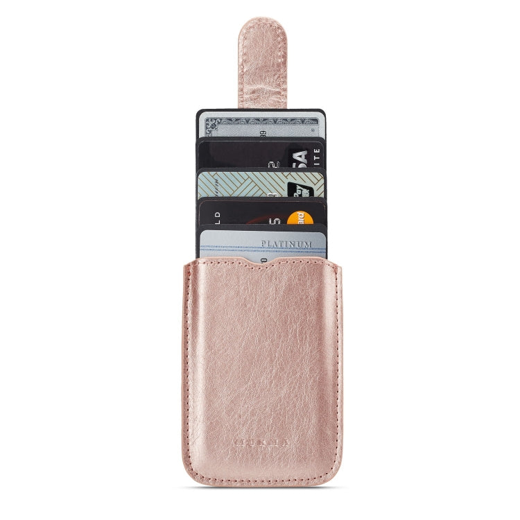 MUXMA RFID Blocking Leather Pocket Card 5 Card Pack Mobile Shell 3M Plastic Credit Card Set