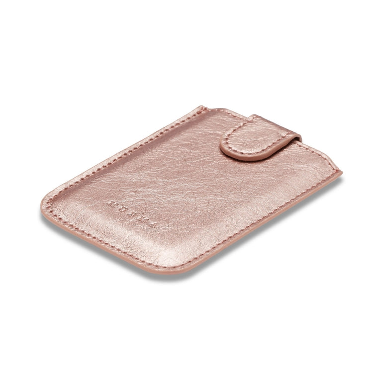 MUXMA RFID Blocking Leather Pocket Card 5 Card Pack Mobile Shell 3M Plastic Credit Card Set
