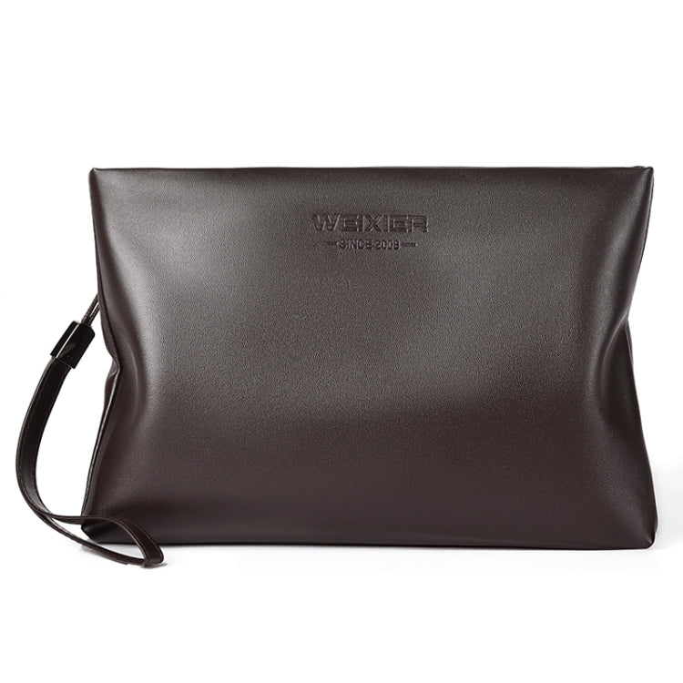 W100  PU Leather Business Men Carry Bag Envelope Bag
