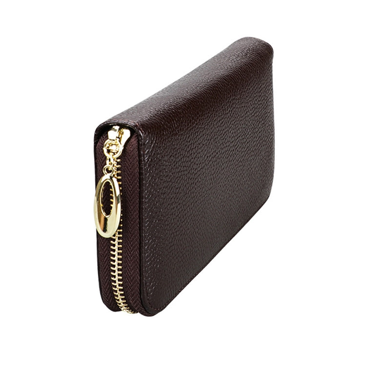 906 Antimagnetic RFID Litchi Texture Women Large Capacity Hand Wallet Purse Phone Bag with Card Slots