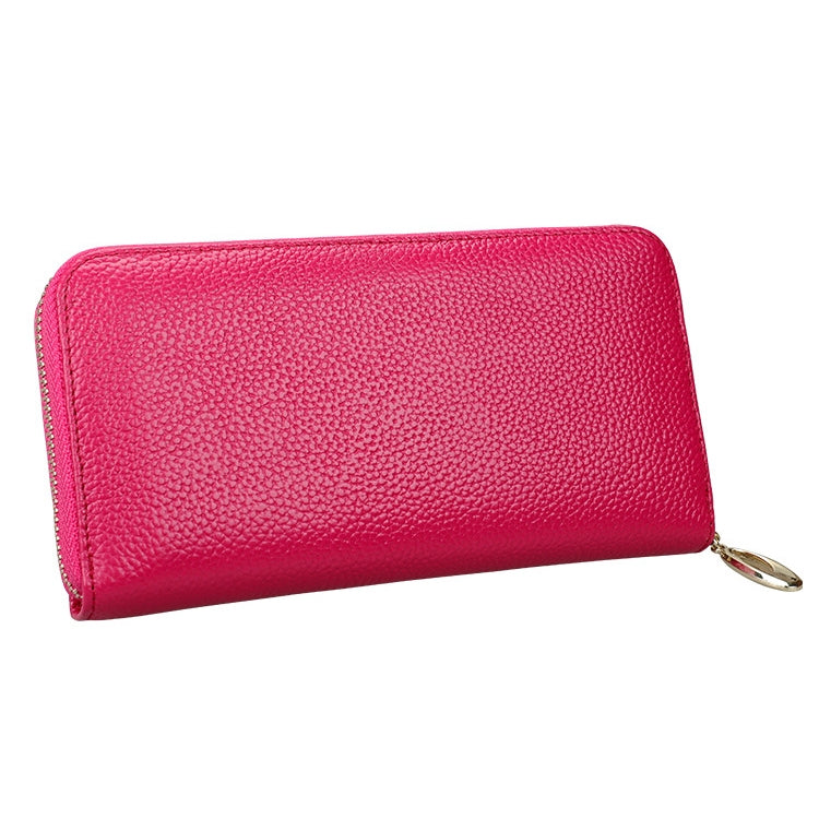 906 Antimagnetic RFID Litchi Texture Women Large Capacity Hand Wallet Purse Phone Bag with Card Slots
