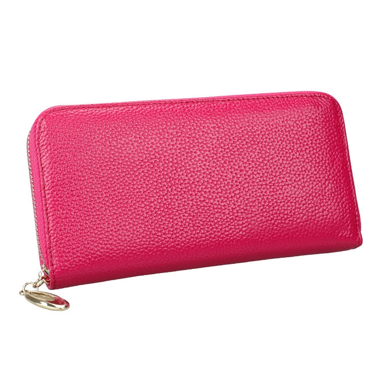 906 Antimagnetic RFID Litchi Texture Women Large Capacity Hand Wallet Purse Phone Bag with Card Slots