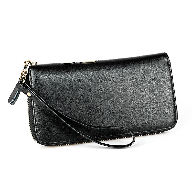 907 Antimagnetic RFID Women Flower Pattern Large Capacity Hand Wallet Purse Phone Bag with Card Slots