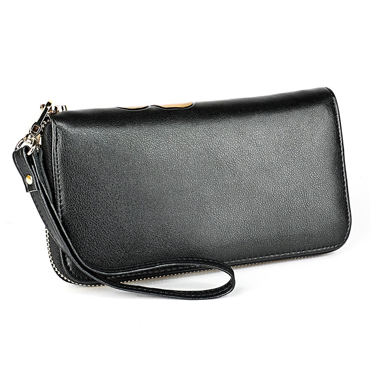 907 Antimagnetic RFID Women Flower Pattern Large Capacity Hand Wallet Purse Phone Bag with Card Slots