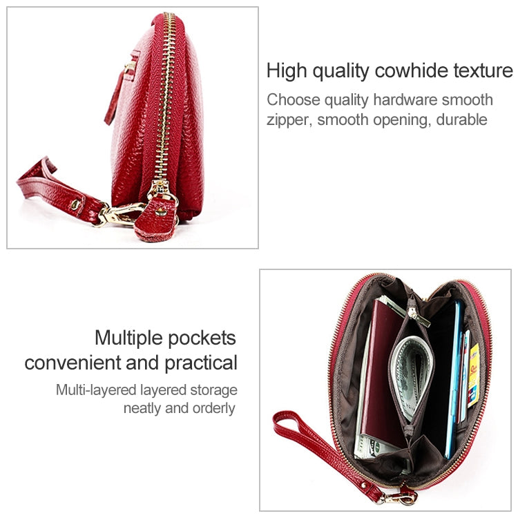2023 Multifunctional Litchi Texture Women Large Capacity Hand Wallet with Card Slots
