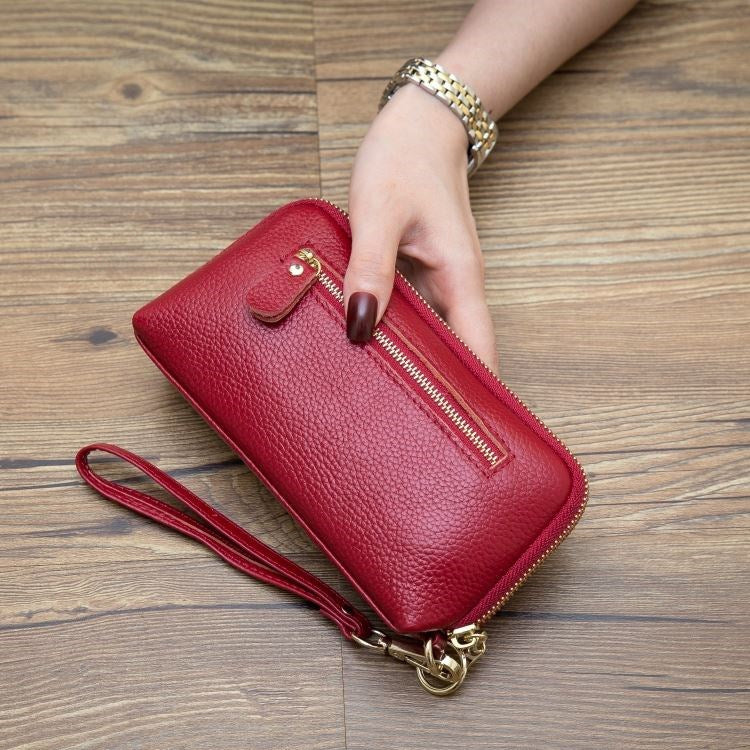 2023 Multifunctional Litchi Texture Women Large Capacity Hand Wallet with Card Slots