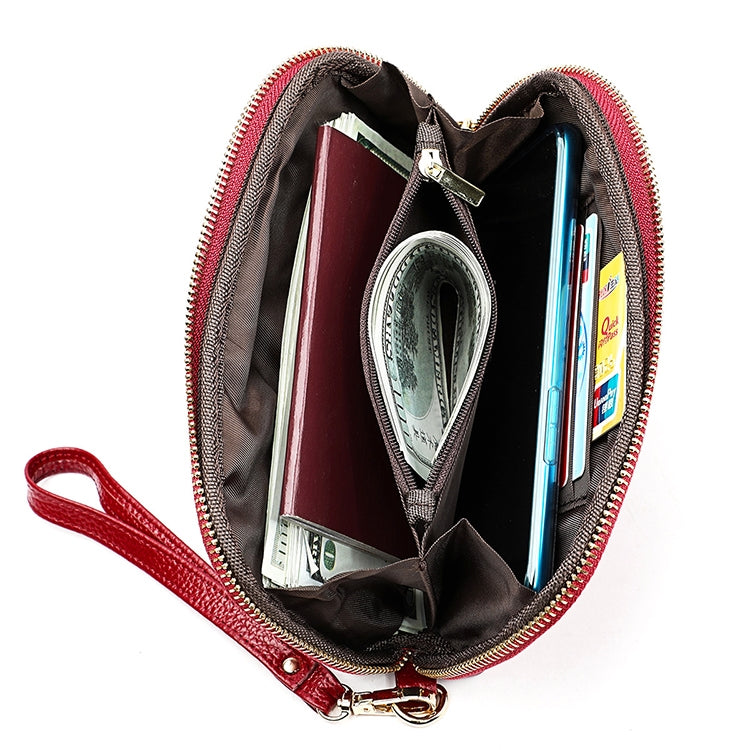 2023 Multifunctional Litchi Texture Women Large Capacity Hand Wallet with Card Slots