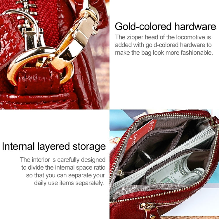 2025 Multifunctional Litchi Texture Women Large Capacity Hand Wallet Shell bag with Card Slots