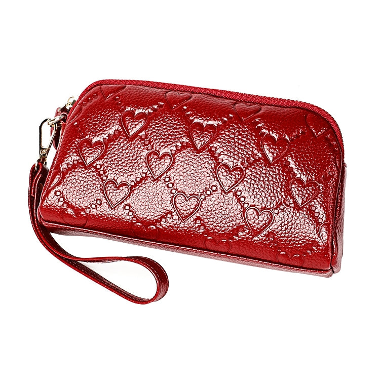 2025 Multifunctional Litchi Texture Women Large Capacity Hand Wallet Shell bag with Card Slots