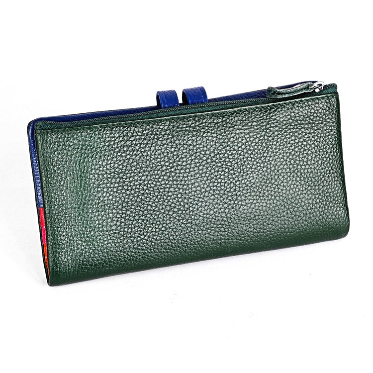 3572 Litchi Texture Leather Zipper Lady Wallet Large-capacity Purse