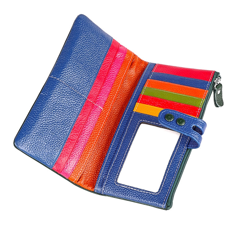 3572 Litchi Texture Leather Zipper Lady Wallet Large-capacity Purse