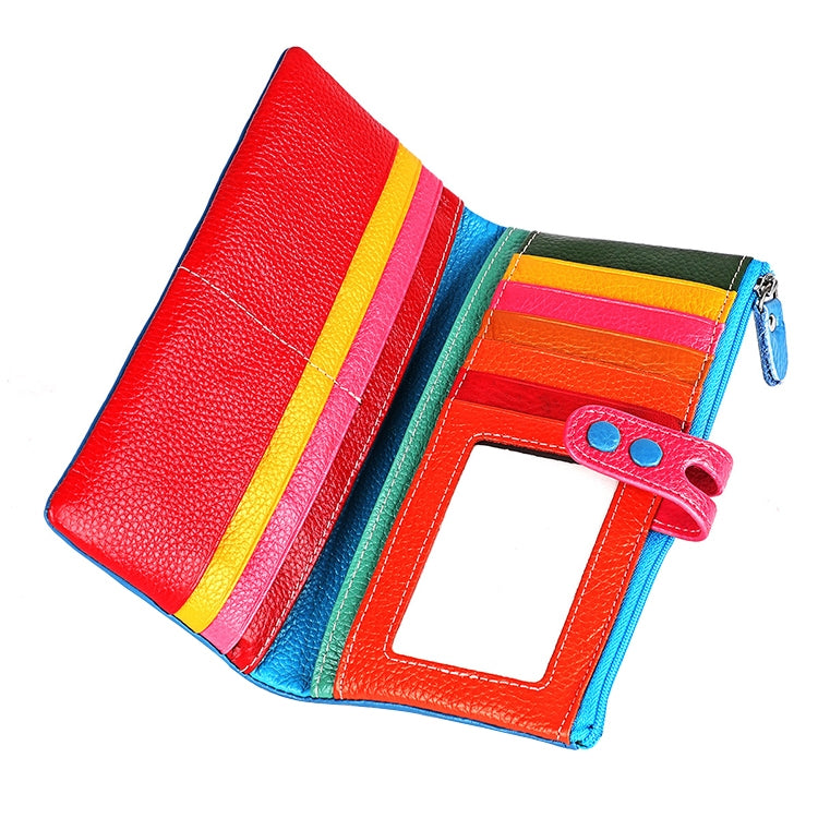 3572 Litchi Texture Leather Zipper Lady Wallet Large-capacity Purse