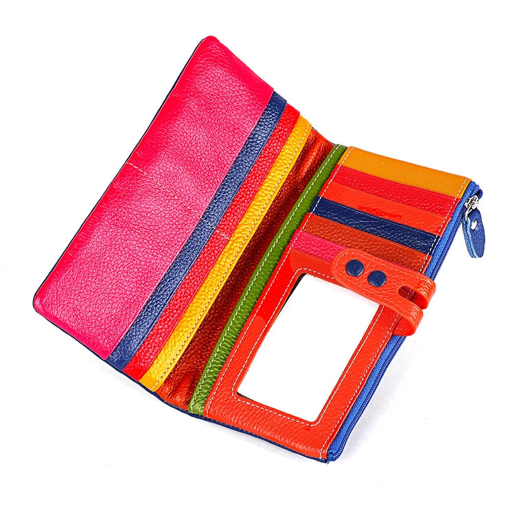 3572 Litchi Texture Leather Zipper Lady Wallet Large-capacity Purse