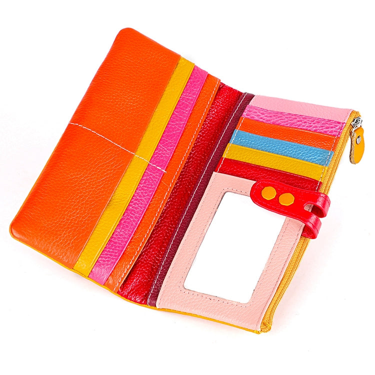 3572 Litchi Texture Leather Zipper Lady Wallet Large-capacity Purse