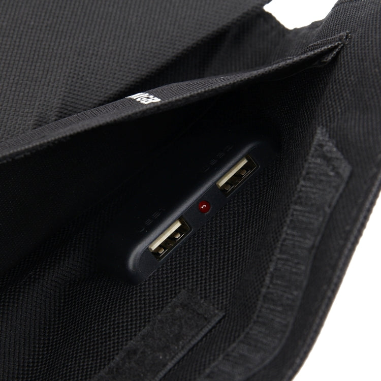 14W 2.8A Max 2 Output Ports Portable Folding Solar Panel Charger Bag for Samsung / HTC / Nokia / Mobile Phones / Other Devices