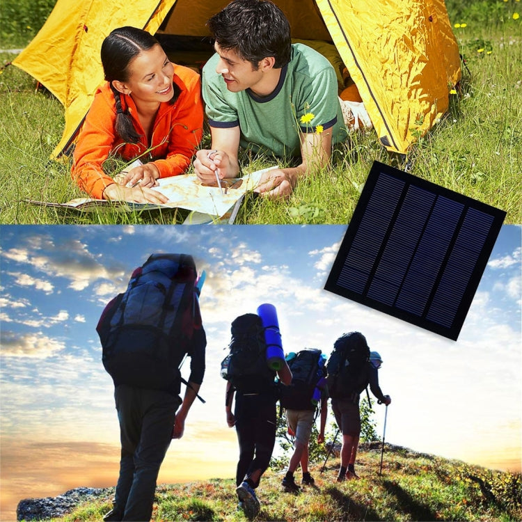 Portable Outdoor Sports Necessity 1.5W 6V A-grade Monocrystalline Silicon Solar Panel