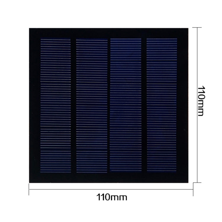Portable Outdoor Sports Necessity 1.5W 12V A-grade Monocrystalline Silicon Solar Panel