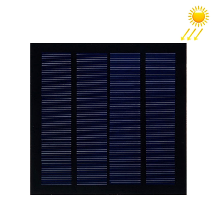 Portable Outdoor Sports Necessity 1.5W 12V A-grade Monocrystalline Silicon Solar Panel