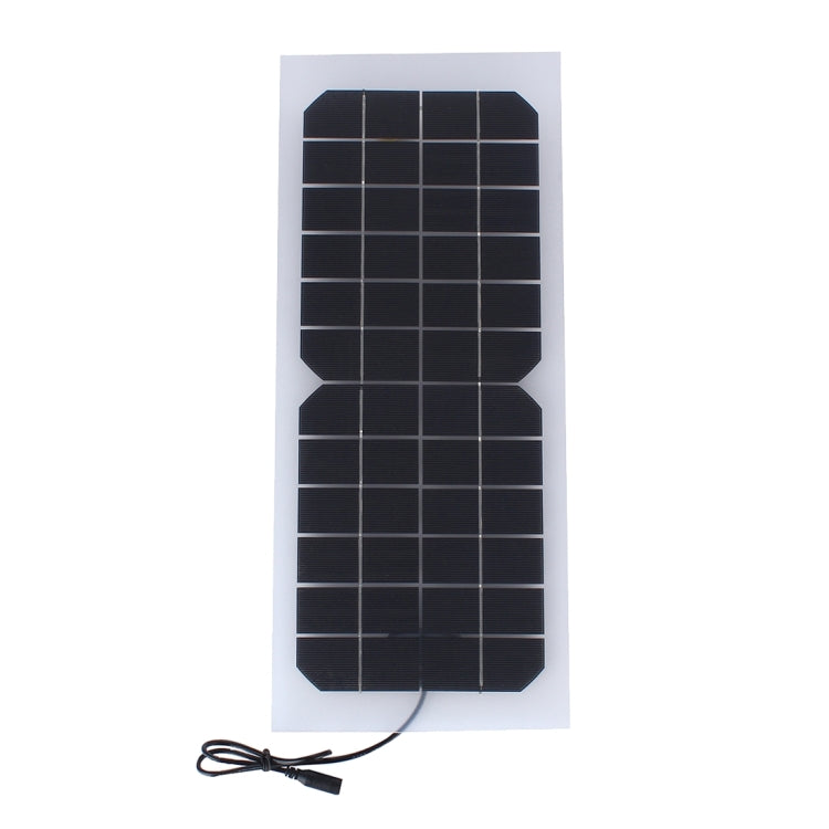 Portable Outdoor Sports Necessity 10W 12V Monocrystalline Silicon Solar Panel Charger with DC5521 Female Port & DC Power Cable for 12V Car Battery