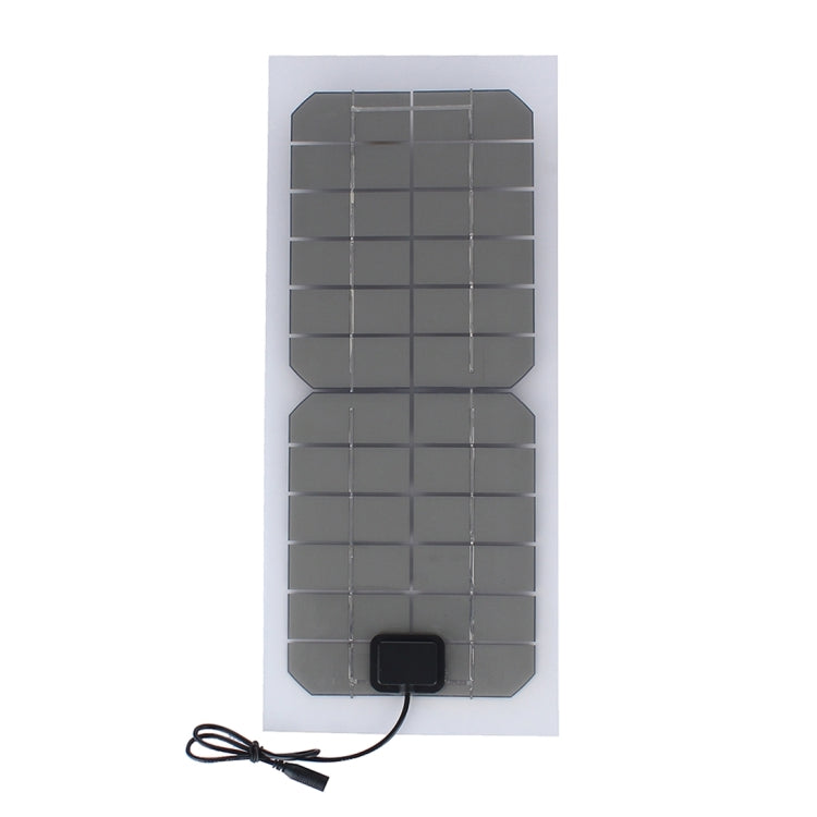 Portable Outdoor Sports Necessity 10W 12V Monocrystalline Silicon Solar Panel Charger with DC5521 Female Port & DC Power Cable for 12V Car Battery