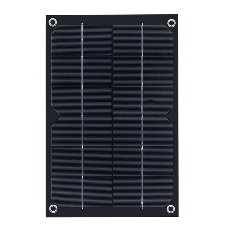 Portable Outdoor Sports Necessity 6W 5V Monocrystalline Silicon Solar Panel Charger with USB Female Charging Port for Mobile Phones & Digital Camera & MP3 & MP4 & iPad and other 5V USB Interface Power Banks
