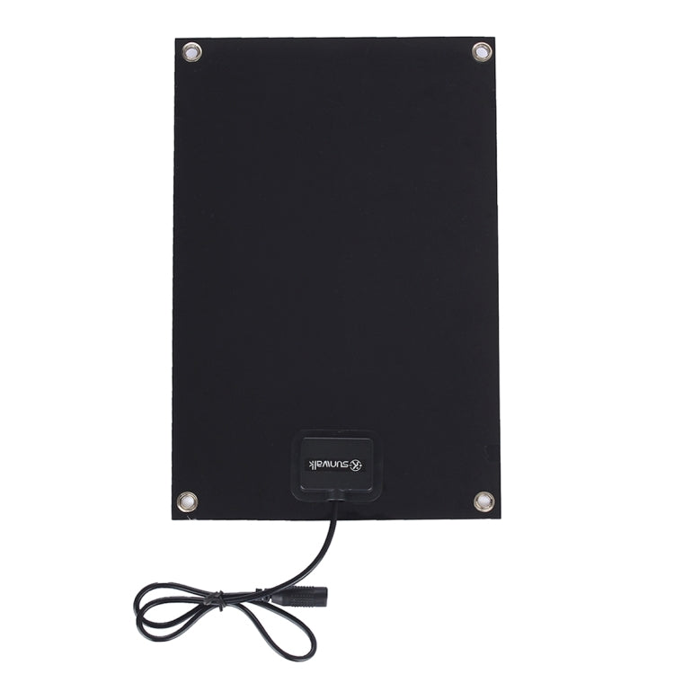 Portable Outdoor Sports Necessity 6W 12V Monocrystalline Silicon Solar Panel Charger with DC5521 Female Port & DC Power Cable for 12V Car Battery