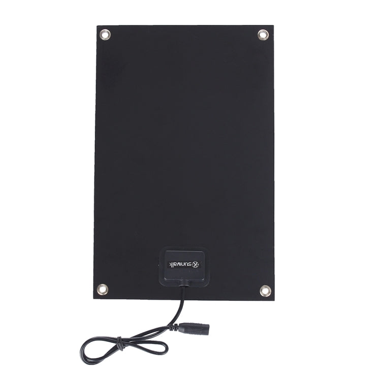 Portable Outdoor Sports Necessity 6W 18V Monocrystalline Silicon Solar Panel Charger with DC5521 Female Port & Battery Clamp Port & Cigarette Lighter for 12V Car Battery