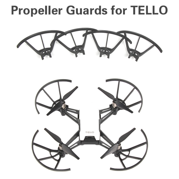 4 PCS Propeller Protective Covers for DJI TELLO Drone(Black)