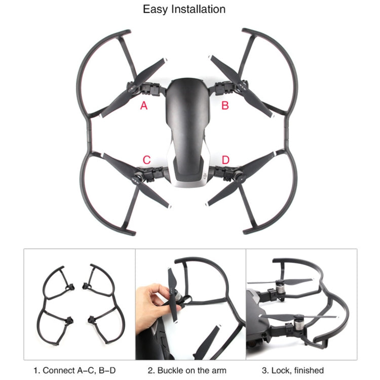 4 PCS Propeller Protective Covers for DJI Mavic AIR(Black)