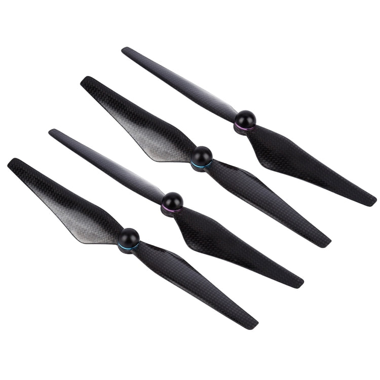 4 PCS VMDX12946X2 9450S Carbon Fiber Propellers with Aluminum Alloy Seat for DJI Phantom 4(Black)