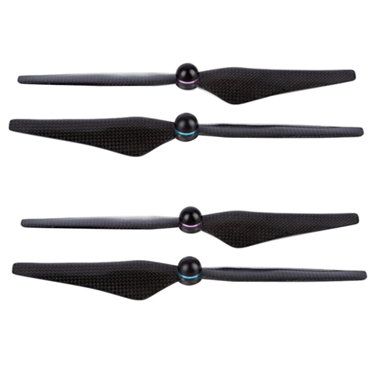 4 PCS VMDX12946X2 9450S Carbon Fiber Propellers with Aluminum Alloy Seat for DJI Phantom 4(Black)