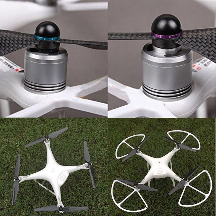 4 PCS VMDX12946X2 9450S Carbon Fiber Propellers with Aluminum Alloy Seat for DJI Phantom 4(Black)