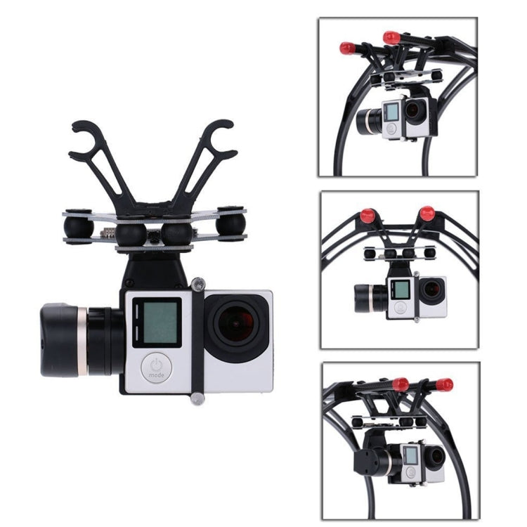 FY Mini 2D Aircraft Helicopters 2 Axis Sports Camera Brushless Gimbal for GoPro HERO4 /3+ /3