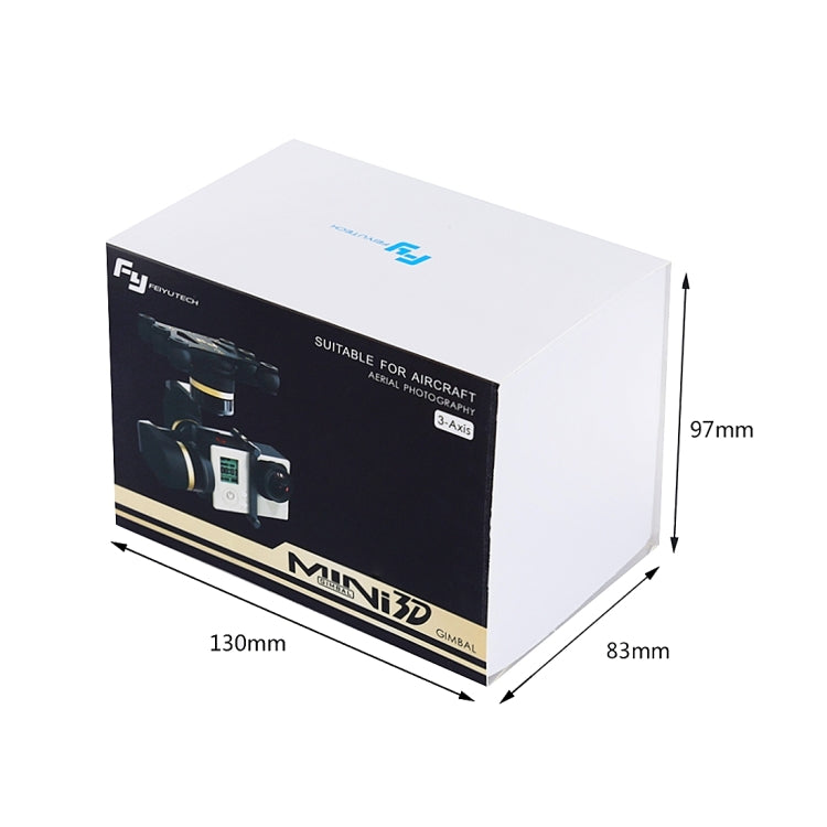 FY Mini 3D Aircraft Helicopters 3 Axis Sports Camera Brushless Gimbal for GoPro HERO4 /3+ /3