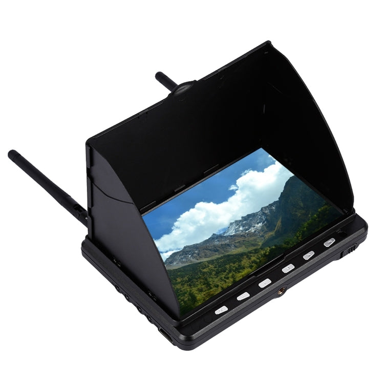 5.8GHz 40 Channel Aerial High Definition LCD Screen FPV Monitor, No DVR Function(Black)