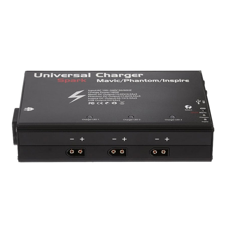 Universal Battery Charger 2 USB Port For DJI Spark/Mavic Pro/Phantom3/Inspire, US Plug