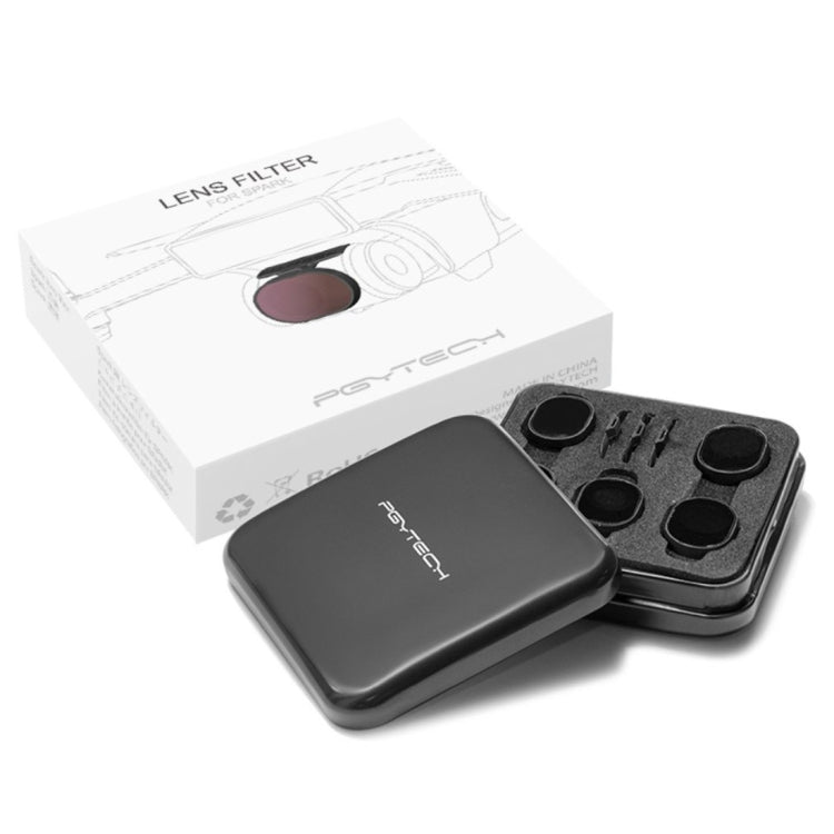 4 PCS Original Filters Set UV ND4 ND8 ND16 ND32 PL Lens For DJI SPARK(Black)