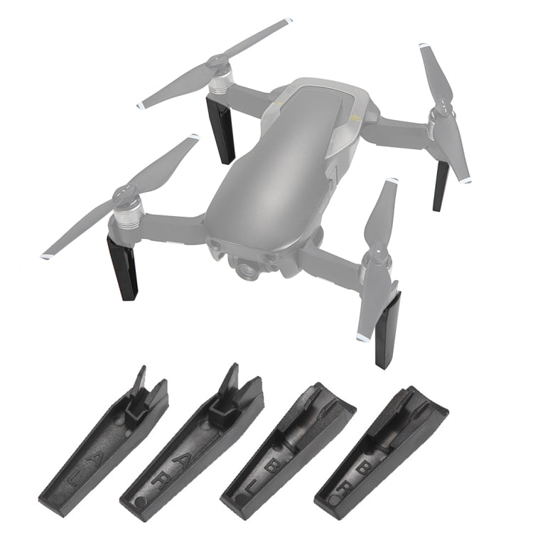 4 in 1 Height Extender Damping Landing Leg Protector Bracket for DJI Mavic Air(Black)