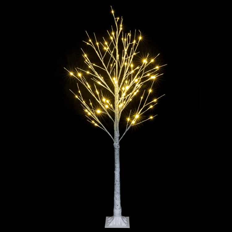 [US Warehouse] 6FT Snowflake Christmas Tree with 96 LED Lamp, US Plug