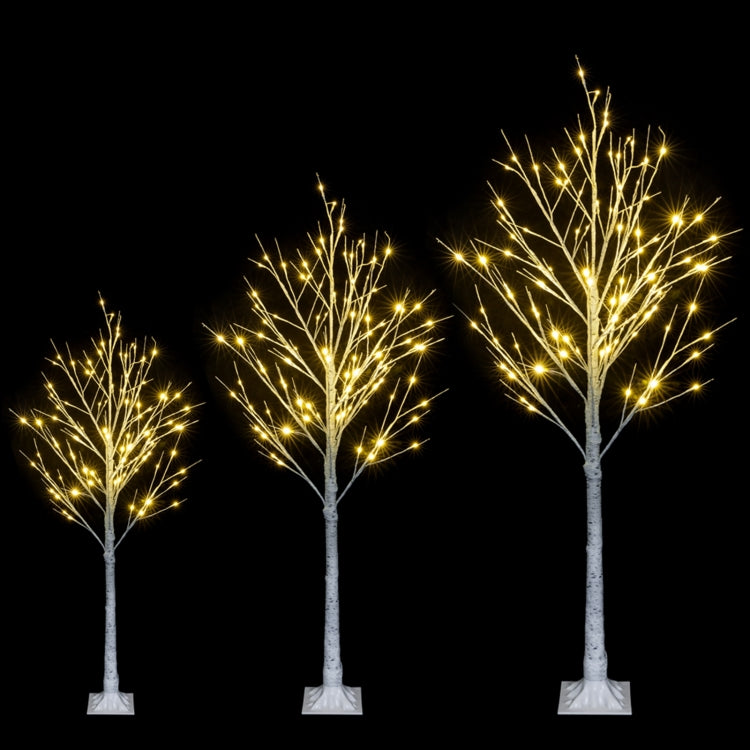 [US Warehouse] 6FT Snowflake Christmas Tree with 96 LED Lamp, US Plug