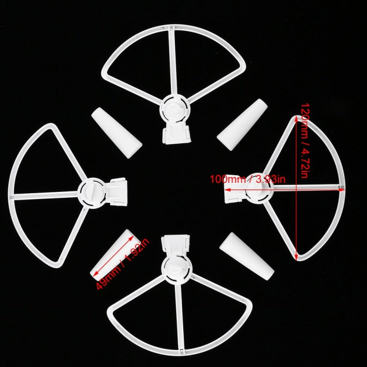 Detachable Propeller Protective Guard with Landing Gear for DJI Spark(White)