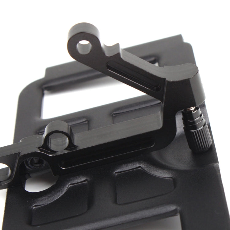Foldable Stretchable Rotatable Aviation Aluminum Alloy Holder for DJI Mavic Pro / Air / Spark Transmitter, Suitable for 5.5-9.7 inch Smartphone / Tablet(Black)
