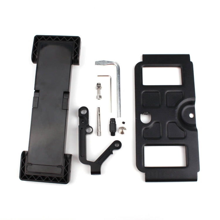 Foldable Stretchable Rotatable Aviation Aluminum Alloy Holder for DJI Mavic Pro / Air / Spark Transmitter, Suitable for 5.5-9.7 inch Smartphone / Tablet(Black)
