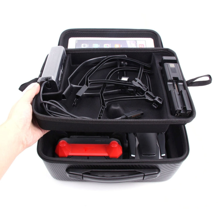 Portable Double-deck Single Shoulder Waterproof Storage Travel Carrying Cover Case Box for DJI Mavic Air(Black)