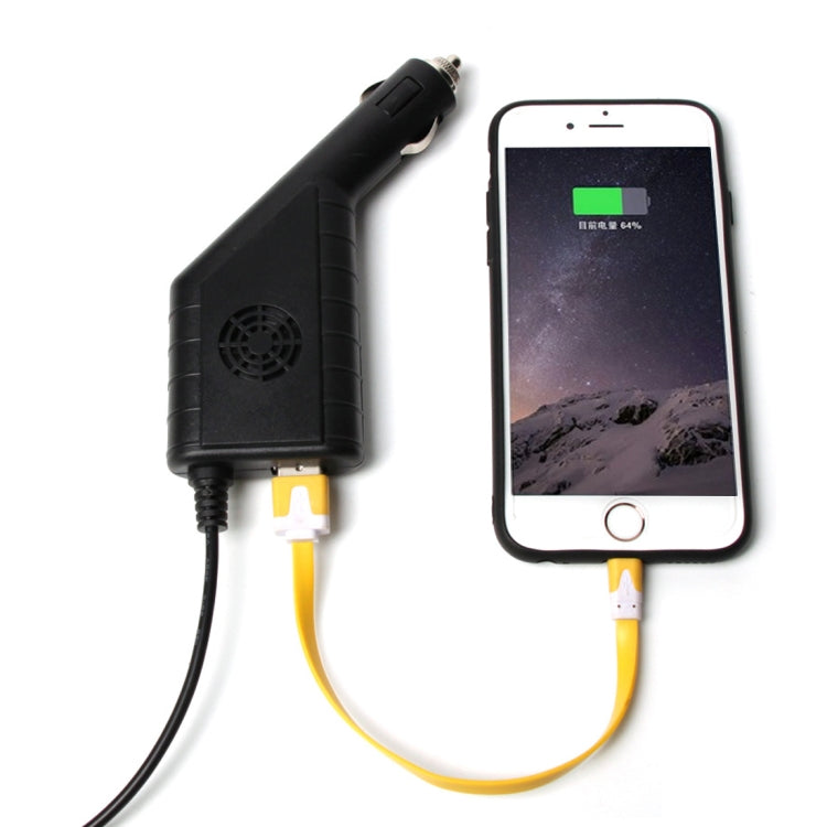 2 in 1 Car Charger for DJI Mavic Air Remote Controller & Battery(Black)